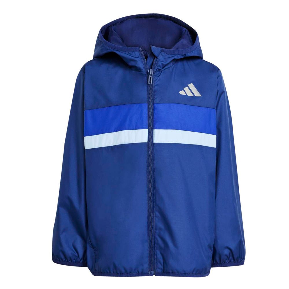 Kids adidas Tiberio Windbreaker Dark Blue