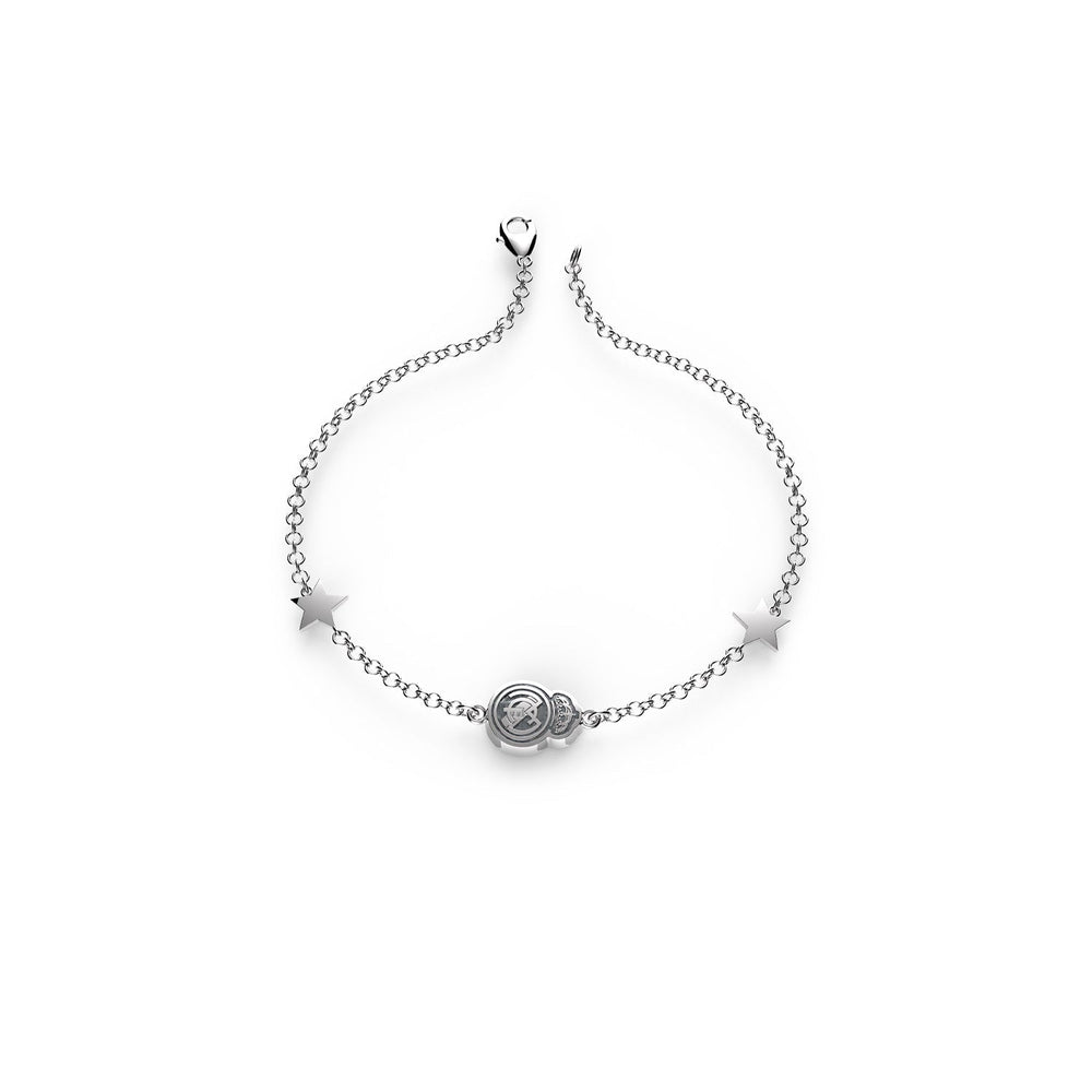 Small Crest Bracelet Silver