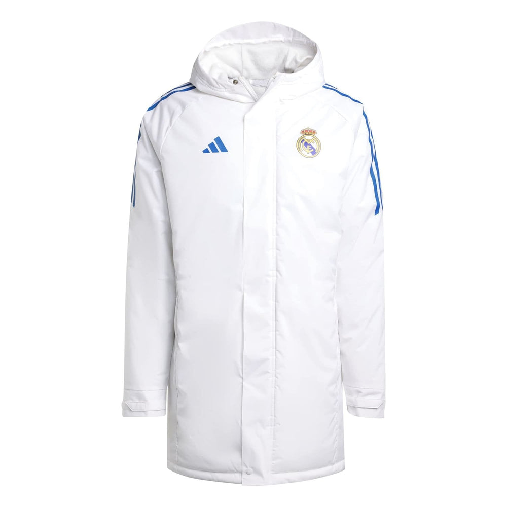 Mens adidas UCL Training Parka 25/26 White